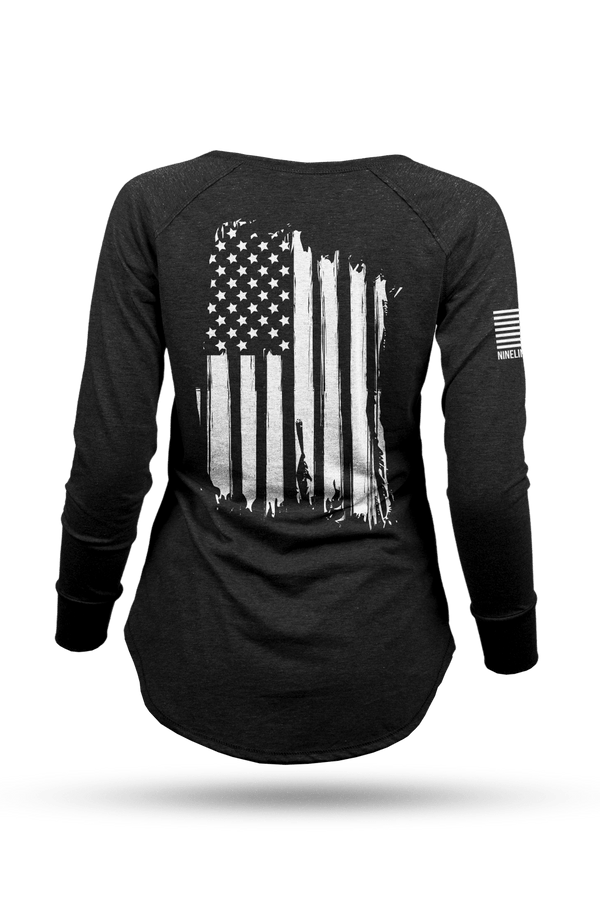 America - Women's Long-Sleeve Shirt - Image 3
